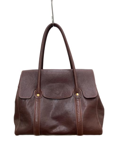 土屋鞄（ツチヤカバン）土屋鞄 (ツチヤカバン) アジール エディターズトートバッグ ブラウンの古着・服飾アイテム