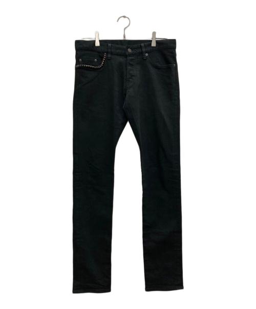 Hysteric Glamour（ヒステリックグラマー）Hysteric Glamour (ヒステリックグラマー) スタッズスキニーデニムパンツ ブラック サイズ:32の古着・服飾アイテム