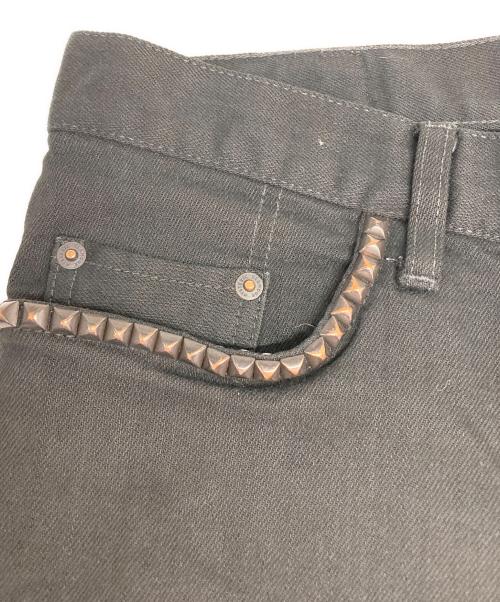 Hysteric Glamour（ヒステリックグラマー）Hysteric Glamour (ヒステリックグラマー) スタッズスキニーデニムパンツ ブラック サイズ:32の古着・服飾アイテム