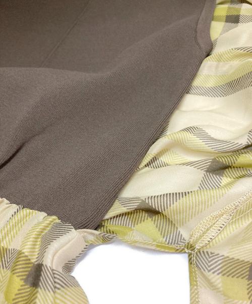 emmi atelier（エミアトリエ）emmi atelier (エミアトリエ) shirt付ドッキングマキシ丈ワンピース イエロー サイズ:1の古着・服飾アイテム