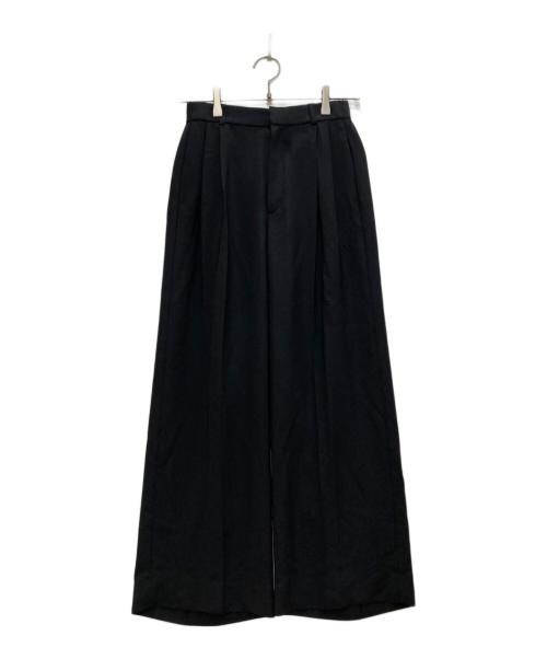 UNITED ARROWS TOKYO（ユナイテッドアローズトウキョウ）UNITED ARROWS TOKYO (ユナイテッドアローズトウキョウ) 2タック ワイドパンツ ブラック サイズ:34の古着・服飾アイテム