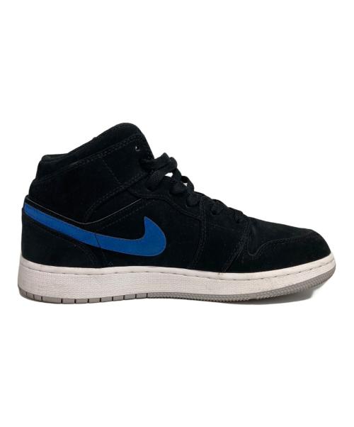 NIKE（ナイキ）NIKE (ナイキ) AIR JORDAN 1 MID/エアジョーダン１ミッド ブラック サイズ:24.5CMの古着・服飾アイテム