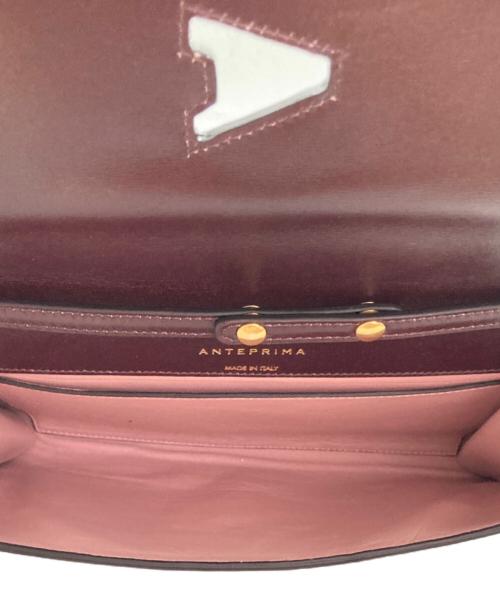 ANTEPRIMA（アンテプリマ）ANTEPRIMA (アンテプリマ) ターンロックレザーワンショルダーバッグ レッドの古着・服飾アイテム