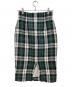O'NEIL OF DUBLIN (オニールオブダブリン) リネンチェックスカート グリーン×ホワイト サイズ:8：5000円