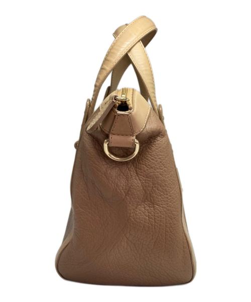 JIMMY CHOO（ジミーチュウ）JIMMY CHOO (ジミーチュウ) ハンドバッグ ベージュの古着・服飾アイテム
