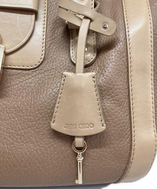 JIMMY CHOO（ジミーチュウ）JIMMY CHOO (ジミーチュウ) ハンドバッグ ベージュの古着・服飾アイテム