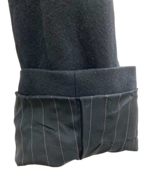 FRAMeWORK（フレームワーク）FRAMeWORK (フレームワーク) 綿麻キャンバスノーカラージャケット ブラック サイズ:38の古着・服飾アイテム