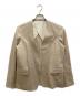 FRAMeWORK（フレームワーク）の古着「綿麻キャンバスノーカラージャケット」｜ベージュ
