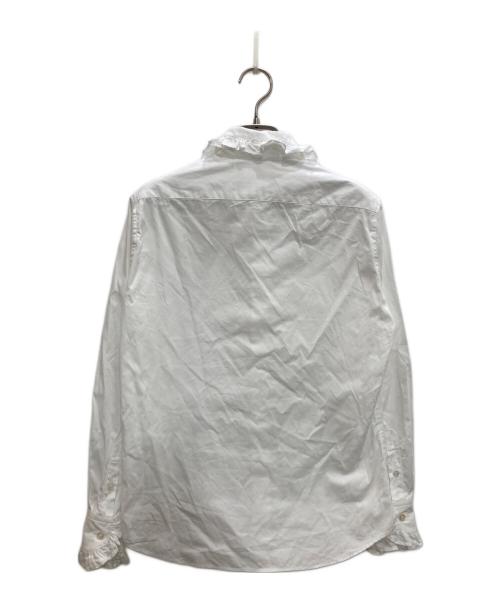 MADISON BLUE（マディソンブルー）MADISON BLUE (マディソンブルー) ROUND COLLAR FRILL SH L.OX/ラウンドカラーフリルシャツ ホワイト サイズ:Ｓの古着・服飾アイテム