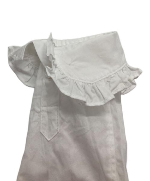 MADISON BLUE（マディソンブルー）MADISON BLUE (マディソンブルー) ROUND COLLAR FRILL SH L.OX/ラウンドカラーフリルシャツ ホワイト サイズ:Ｓの古着・服飾アイテム