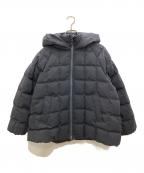 DANTONダントン）の古着「スクエアキルトAラインダウンジャケット」｜ブラック