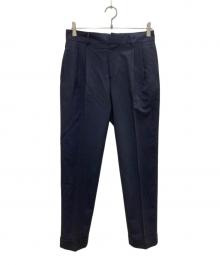 BEAUTY&YOUTH（ビューティーアンドユース）の古着「ツータックスラックス」｜ネイビー