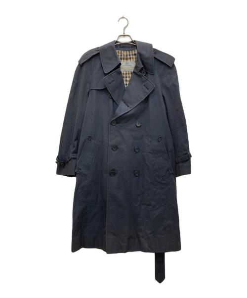 Aquascutum（アクアスキュータム）Aquascutum (アクアスキュータム) トレンチコート ネイビー サイズ:表記無の古着・服飾アイテム