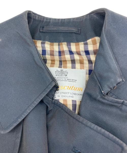 Aquascutum（アクアスキュータム）Aquascutum (アクアスキュータム) トレンチコート ネイビー サイズ:表記無の古着・服飾アイテム