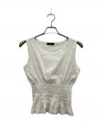 tricot COMME des GARCONSトリココムデギャルソン）の古着「90`Sノースリーブカットソー」｜ホワイト