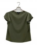 theoryセオリー）の古着「Prime GGT Straight Top/プライムGGTストレートトップ」｜カーキ