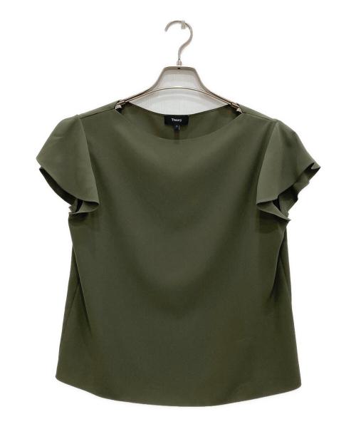 theory（セオリー）theory (セオリー) Prime GGT Straight Top/プライムGGTストレートトップ カーキの古着・服飾アイテム