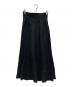 ESTNATION (エストネーション) リネンスリットセミフレアマキシスカート ブラック サイズ:36：7000円
