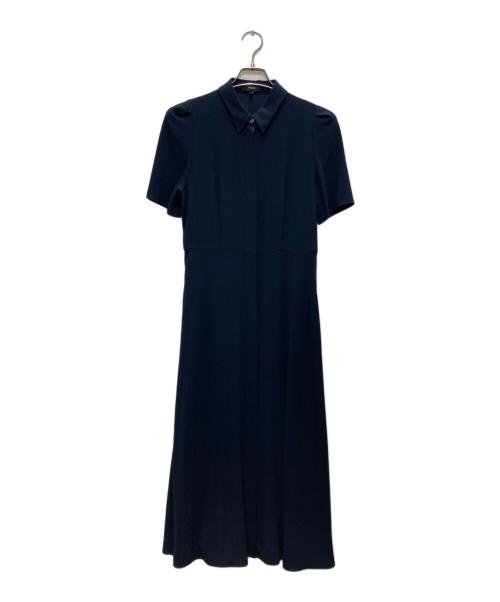 theory（セオリー）theory (セオリー) POWDER CREPE CL DART SHIRT/パウダークリープＣＬダートシール ネイビー サイズ:2の古着・服飾アイテム