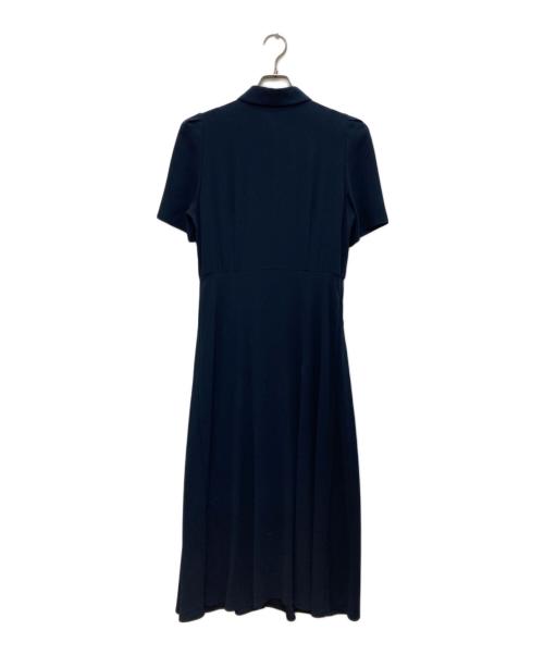 theory（セオリー）theory (セオリー) POWDER CREPE CL DART SHIRT/パウダークリープＣＬダートシール ネイビー サイズ:2の古着・服飾アイテム