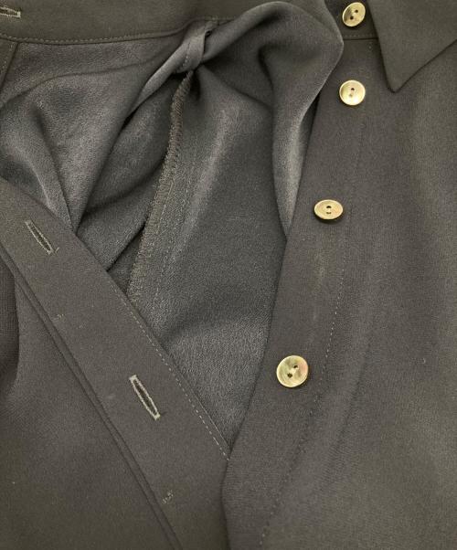 theory（セオリー）theory (セオリー) POWDER CREPE CL DART SHIRT/パウダークリープＣＬダートシール ネイビー サイズ:2の古着・服飾アイテム