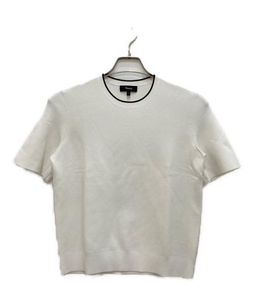 theory（セオリー）theory (セオリー) Wooster Crepe Knit Links Links Tee/ウースタークリープニットリンクスリンクスティー ホワイト サイズ:Ｓの古着・服飾アイテム