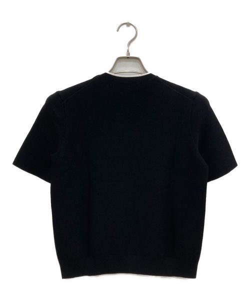 theory（セオリー）theory (セオリー) Wooster Crepe Knit Links Links Tee/ウースタークリープニットリンクスリンクスティー ブラック サイズ:Sの古着・服飾アイテム