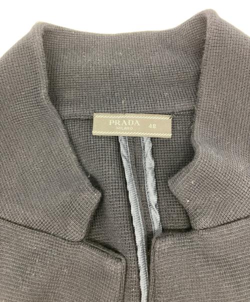 PRADA（プラダ）PRADA (プラダ) ニットダブルジャケット ブラック サイズ:48の古着・服飾アイテム