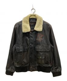 Lee Cooper（リークーパー）の古着「レザーフライトジャケット」｜ブラウン