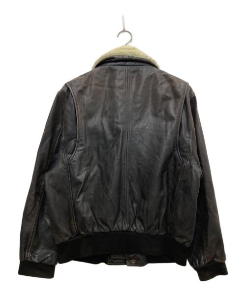 Lee Cooper（リークーパー）Lee Cooper (リークーパー) レザーフライトジャケット ブラウン サイズ:Ⅿの古着・服飾アイテム
