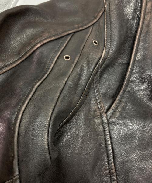 Lee Cooper（リークーパー）Lee Cooper (リークーパー) レザーフライトジャケット ブラウン サイズ:Ⅿの古着・服飾アイテム