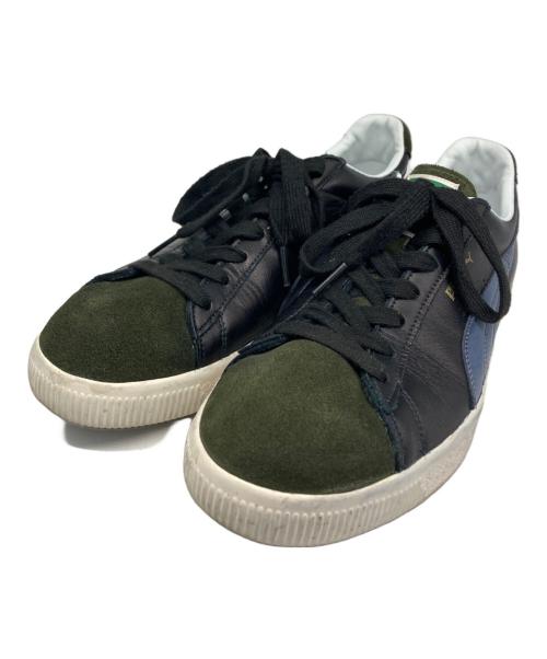 PUMA（プーマ）PUMA (プーマ) SUEDE VTG MIJ/スウェードヴィンテージメイドインジャパン ブラック×グリーン サイズ:27.5の古着・服飾アイテム