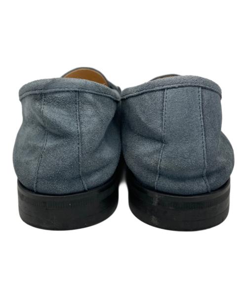 green label relaxing（グリーンレーベルリラクシング）green label relaxing (グリーンレーベルリラクシング) スエード ソフト ビット ローファー ブルー サイズ:40の古着・服飾アイテム