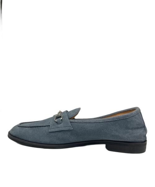 green label relaxing（グリーンレーベルリラクシング）green label relaxing (グリーンレーベルリラクシング) スエード ソフト ビット ローファー ブルー サイズ:40の古着・服飾アイテム