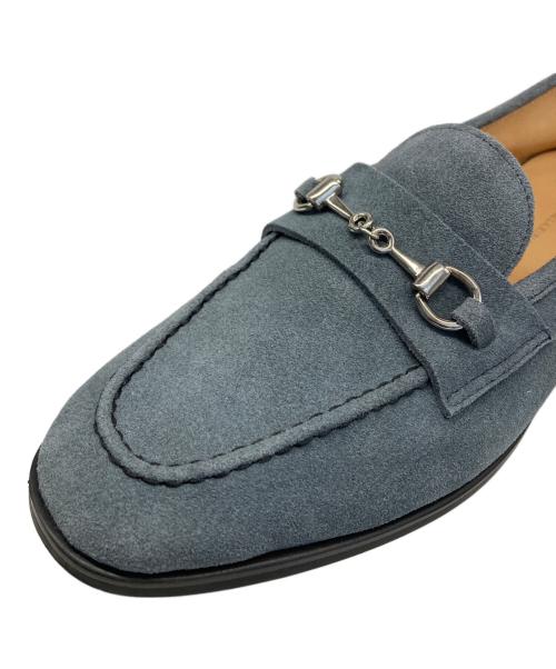 green label relaxing（グリーンレーベルリラクシング）green label relaxing (グリーンレーベルリラクシング) スエード ソフト ビット ローファー ブルー サイズ:40の古着・服飾アイテム