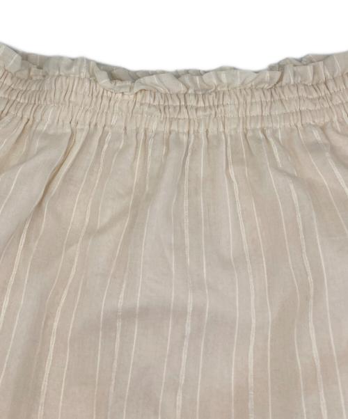 DRESSTERIOR（ドレステリア）DRESSTERIOR (ドレステリア) ストライプティアードスカート ホワイト サイズ:38の古着・服飾アイテム