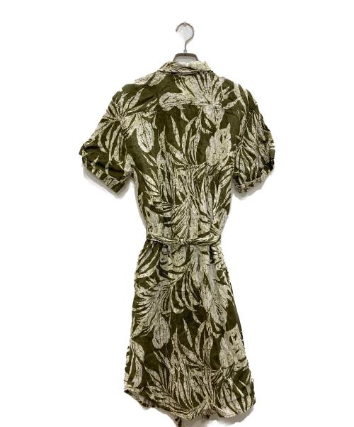 LAUREN RALPH LAUREN（ローレンラルフローレン）LAUREN RALPH LAUREN (ローレンラルフローレン) シャツワンピース グリーン サイズ:8の古着・服飾アイテム