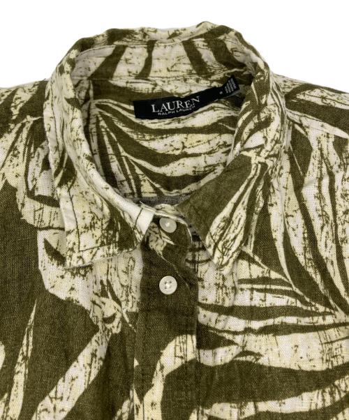 LAUREN RALPH LAUREN（ローレンラルフローレン）LAUREN RALPH LAUREN (ローレンラルフローレン) シャツワンピース グリーン サイズ:8の古着・服飾アイテム