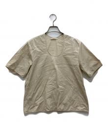 Plage（プラージュ）の古着「タイプライターTブラウス」｜ベージュ