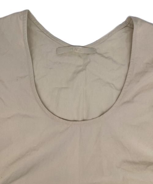 Plage（プラージュ）Plage (プラージュ) タイプライターTブラウス ベージュ サイズ:記載なしの古着・服飾アイテム