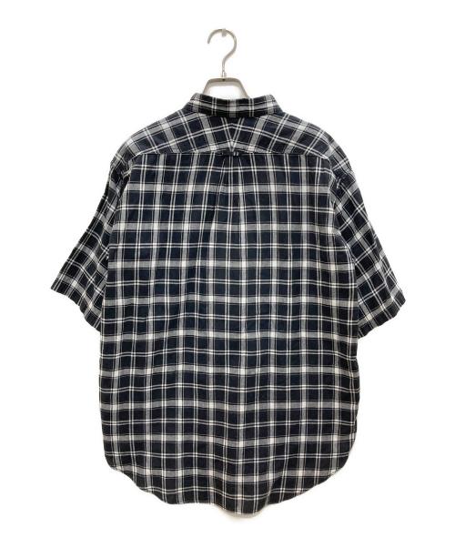 THE NORTHFACE PURPLELABEL（ザ・ノースフェイス パープルレーベル）THE NORTHFACE PURPLELABEL (ザ・ノースフェイス パープルレーベル) Madras Big H/S Shirt/マドラス　ビッグ　H/S　シート ブラック サイズ:Ｓの古着・服飾アイテム