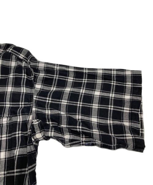 THE NORTHFACE PURPLELABEL（ザ・ノースフェイス パープルレーベル）THE NORTHFACE PURPLELABEL (ザ・ノースフェイス パープルレーベル) Madras Big H/S Shirt/マドラス　ビッグ　H/S　シート ブラック サイズ:Ｓの古着・服飾アイテム