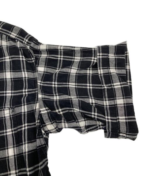 THE NORTHFACE PURPLELABEL（ザ・ノースフェイス パープルレーベル）THE NORTHFACE PURPLELABEL (ザ・ノースフェイス パープルレーベル) Madras Big H/S Shirt/マドラス　ビッグ　H/S　シート ブラック サイズ:Ｓの古着・服飾アイテム