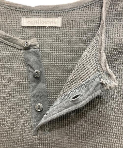 OUTERKNOWN（アウターノーン）OUTERKNOWN (アウターノーン) マリタイム ワッフルヘンリー グレー サイズ:ＬＡＲＧＥの古着・服飾アイテム