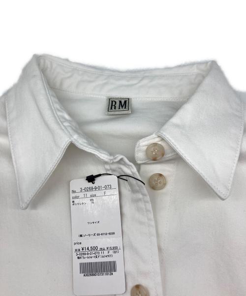 Rie miller（リエ ミラー）Rie miller (リエ ミラー) 袖ボリュームショート丈デニムシャツ ホワイト サイズ:Ｆの古着・服飾アイテム