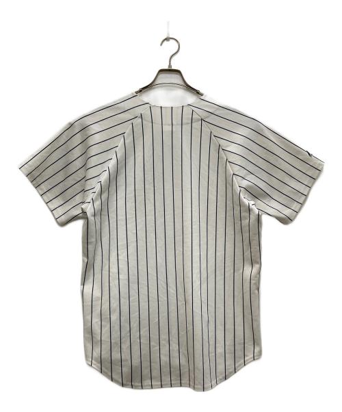 Majestic（マジェスティック）Majestic (マジェスティック) ベースボールシャツ ホワイト サイズ:Ｍの古着・服飾アイテム