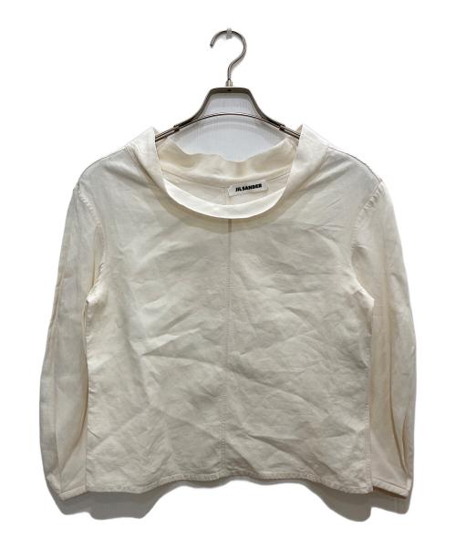 JIL SANDER（ジルサンダー）JIL SANDER (ジルサンダー) リネンブラウス ホワイト サイズ:34の古着・服飾アイテム