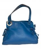 Salvatore Ferragamoサルヴァトーレ フェラガモ）の古着「ガンチーニレザーハンドバッグ」｜ブルー