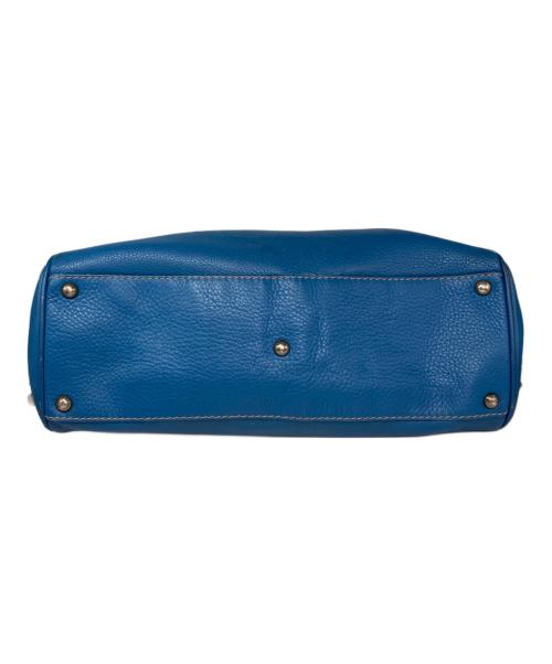 Salvatore Ferragamo（サルヴァトーレ フェラガモ）Salvatore Ferragamo (サルヴァトーレ フェラガモ) ガンチーニレザーハンドバッグ ブルーの古着・服飾アイテム