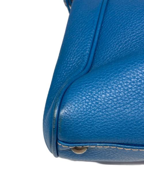 Salvatore Ferragamo（サルヴァトーレ フェラガモ）Salvatore Ferragamo (サルヴァトーレ フェラガモ) ガンチーニレザーハンドバッグ ブルーの古着・服飾アイテム